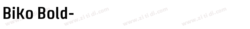 Biko Bold字体转换